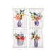 CUADRO JARRON AZUL SURT 4 30X40CM