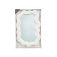 MIROIR EN PLASTIQUE BLANC 45CM