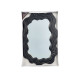 ESPEJO PLASTICO FORMA NEGRO 45CM