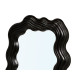 MIROIR DE FORME EN PLASTIQUE NOIR 45CM