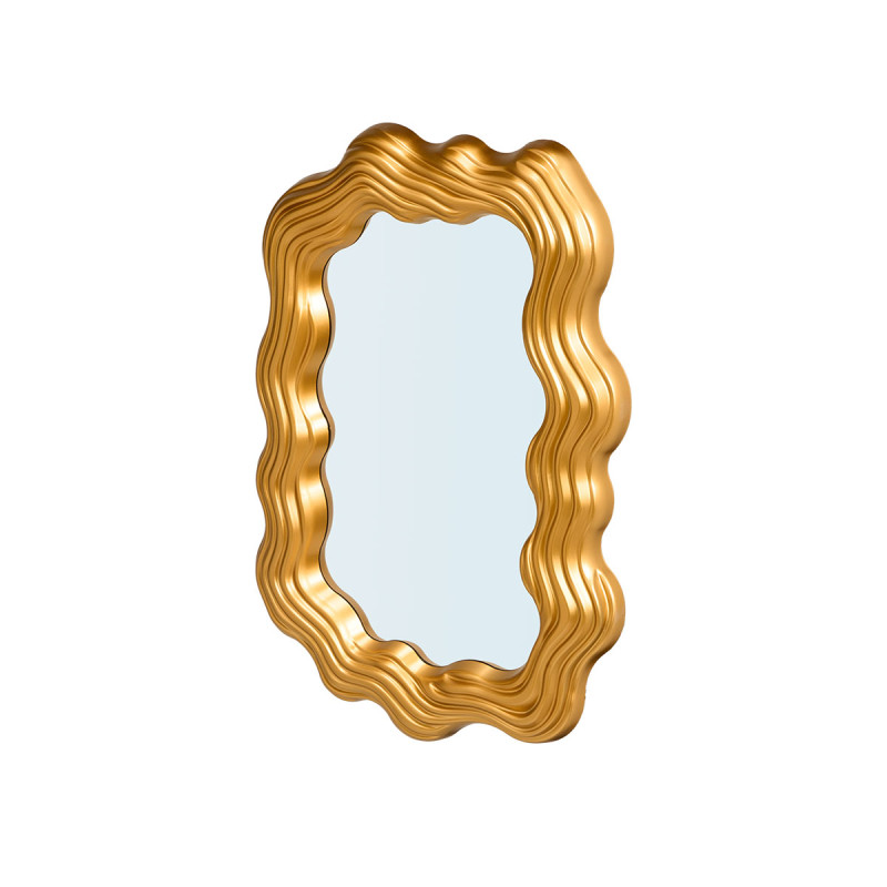 GOLD SHAPED PLASTIC MIRROR 45CM
