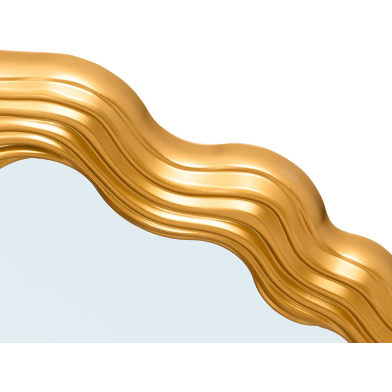 GOLD SHAPED PLASTIC MIRROR 45CM