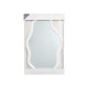 MIROIR DE FORME EN PLASTIQUE BLANC 72CM