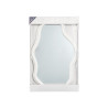 MIROIR DE FORME EN PLASTIQUE BLANC 72CM