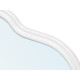 MIROIR DE FORME EN PLASTIQUE BLANC 72CM