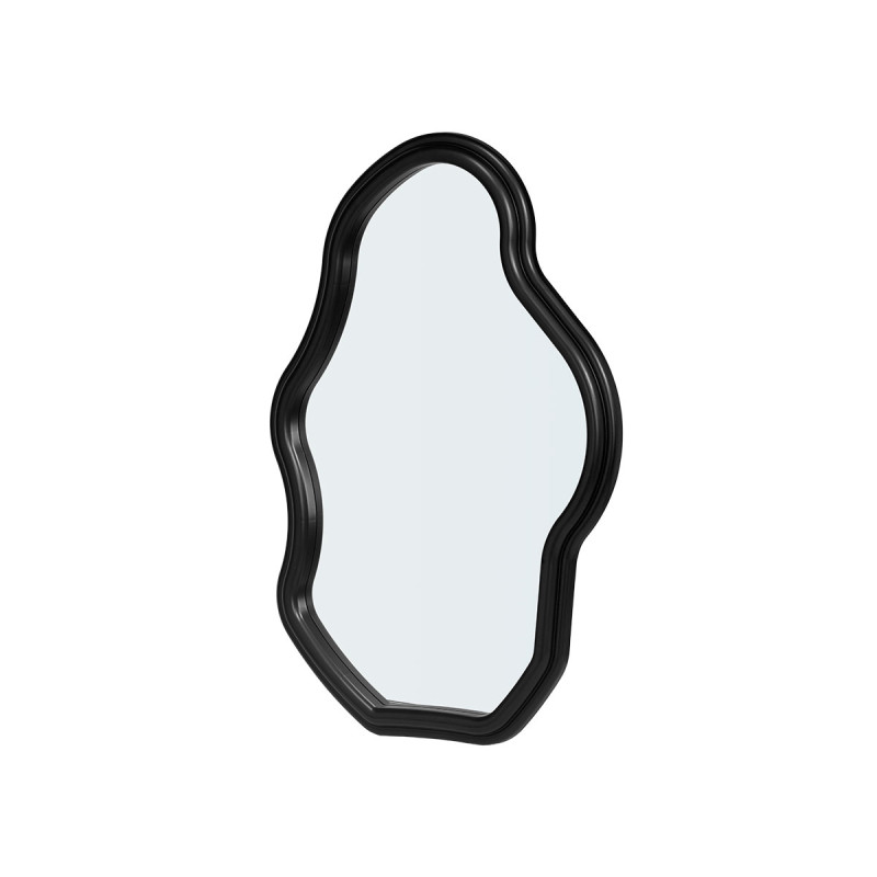 ESPEJO PLASTICO FORMA NEGRO 72CM