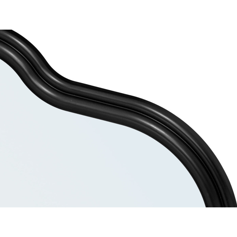 ESPEJO PLASTICO FORMA NEGRO 72CM