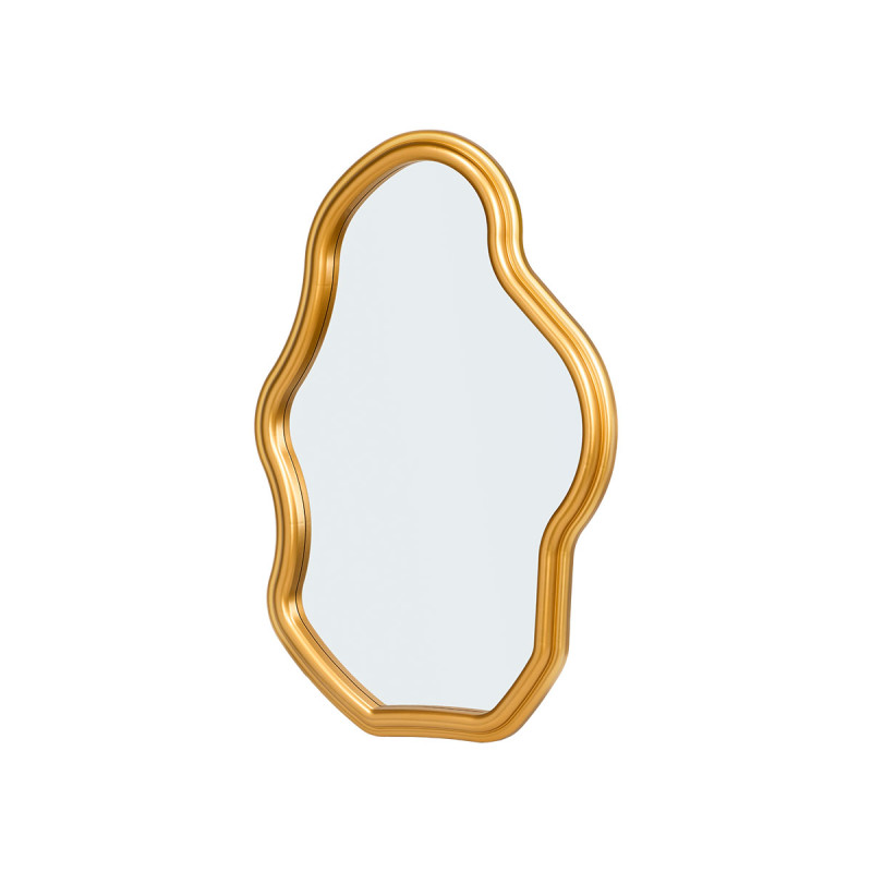 MIROIR PLASTIQUE DORÉ 72CM