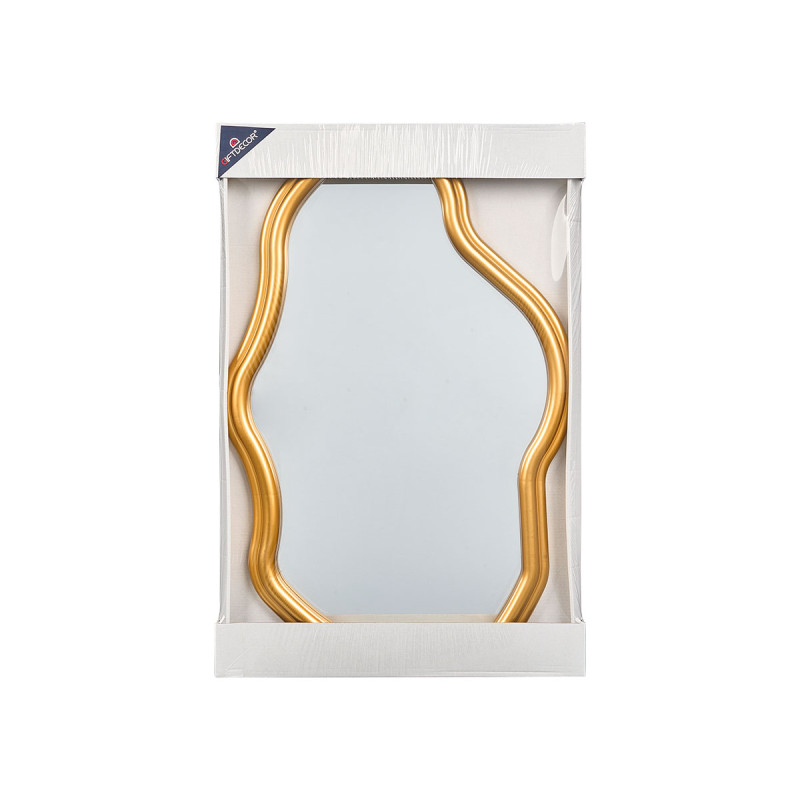 MIROIR PLASTIQUE DORÉ 72CM