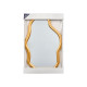 GOLD SHAPED PLASTIC MIRROR 72CM