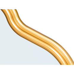 ESPELHO DE PLÁSTICO DOURADO 72CM