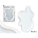 MIROIR EN PLASTIQUE BLANC FORME 80CM