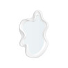 WHITE PLASTIC MIRROR SHAPE 80CM