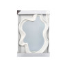 MIROIR EN PLASTIQUE BLANC FORME 80CM