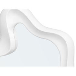 ESPEJO PLASTICO FORMA BLANCO 80CM