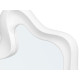 ESPEJO PLASTICO FORMA BLANCO 80CM