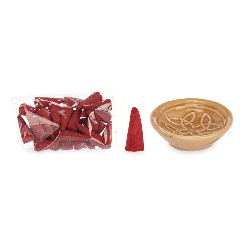 30 INCENSE CONES WITH HOLDER ASSORT 6 FRAGANCES