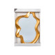 MIROIR PLASTIQUE DORÉ 80CM
