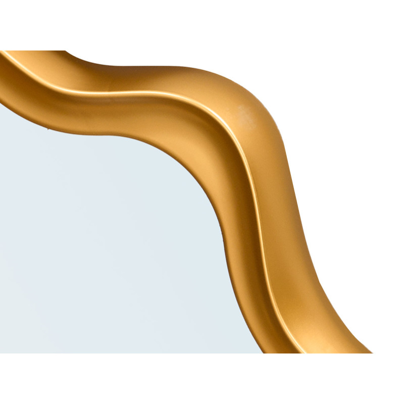 GOLD SHAPED PLASTIC MIRROR 80CM