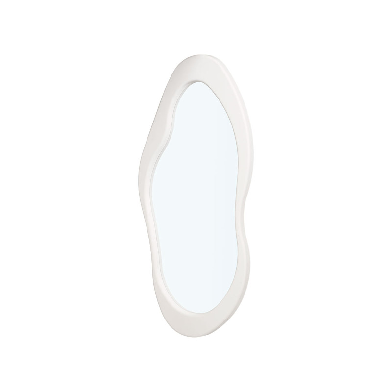 ESPEJO PLASTICO FORMA BLANCO 120CM