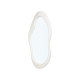 MIROIR DE FORME EN PLASTIQUE BLANC 120CM