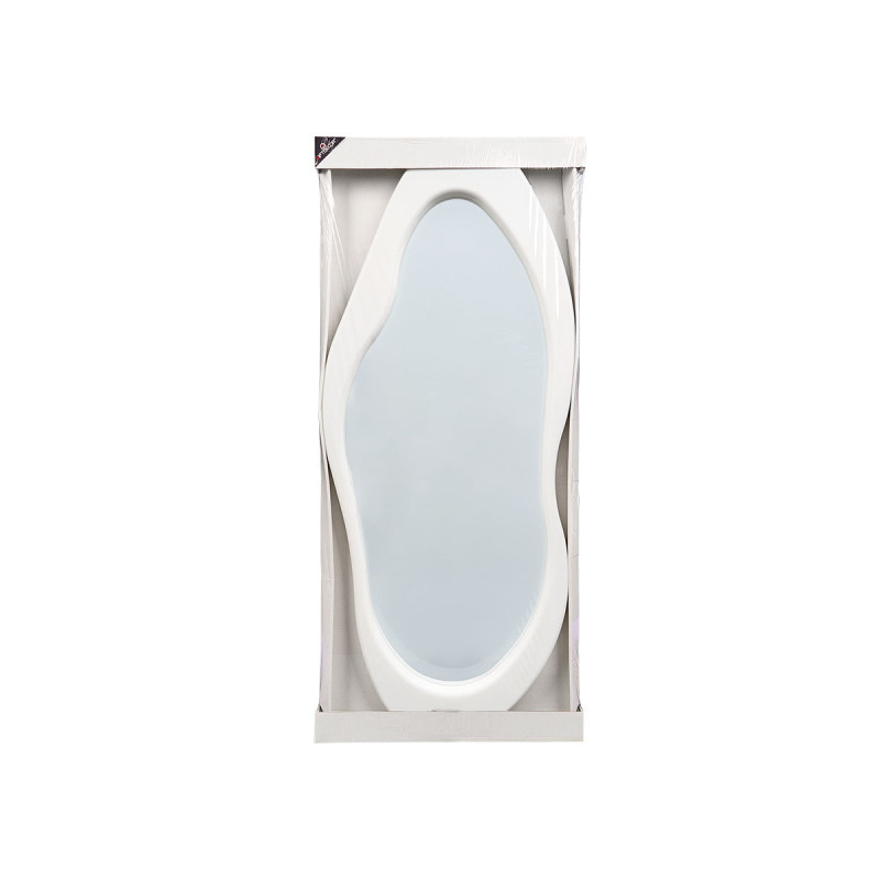 MIROIR DE FORME EN PLASTIQUE BLANC 120CM