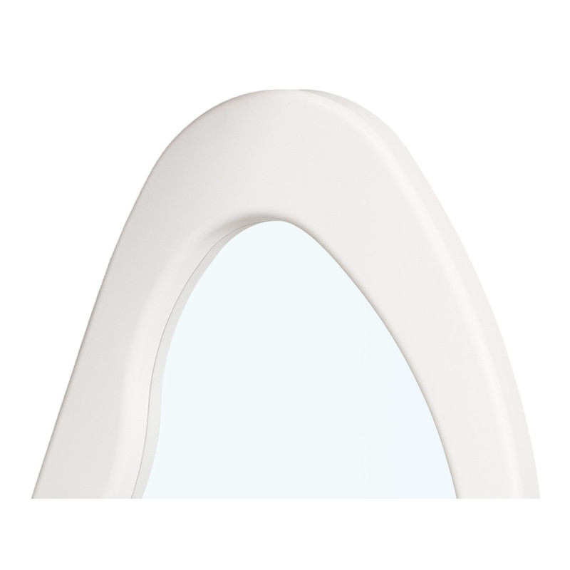 ESPEJO PLASTICO FORMA BLANCO 120CM