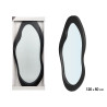 MIROIR DE FORME EN PLASTIQUE NOIR 120CM