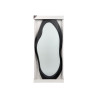 BLACK PLASTIC SHAPED MIRROR 120CM