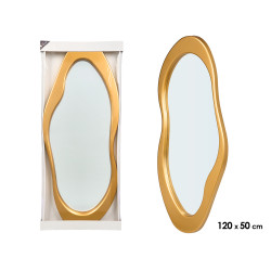 GOLD SHAPED PLASTIC MIRROR 120CM