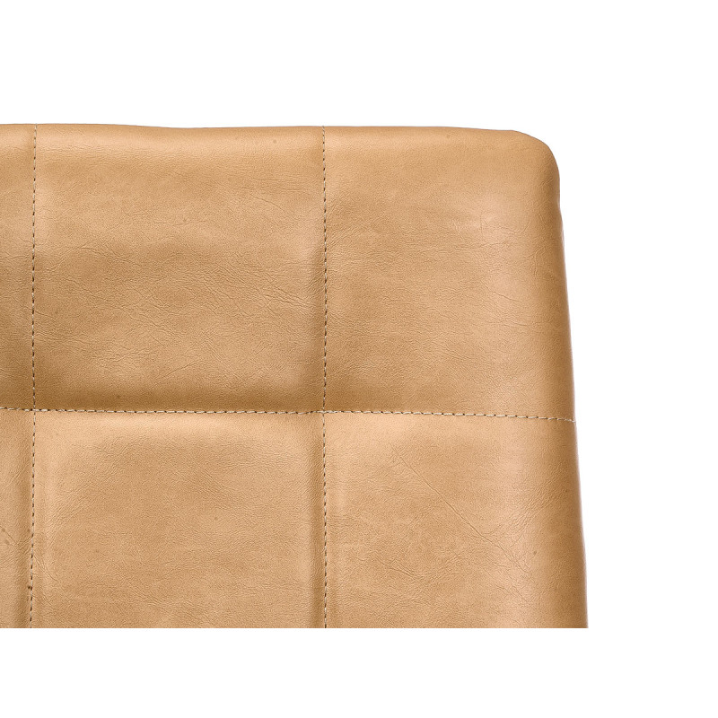 SILLA RESPALDO ALTO CUERO BEIGE