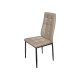 SILLA RESPALDO ALTO CUERO GRIS