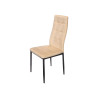 CHAIR HIGH BACK VELVET BEIGE 