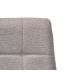 CHAISE CANVA À DOSSIER HAUT GRIS