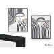 QUADRO MOLDURA PRETA MULHER SORT 2