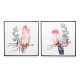BLACK CANVA FRAME BIRD ASSORTED 2