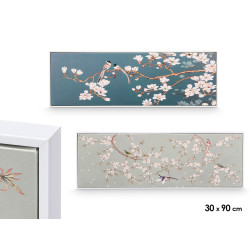 WHITE CANVA FRAME BRANCH ALMOND ASSORTED 2