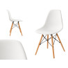 CHAISE À AILETTES DESIGN BLANCHE