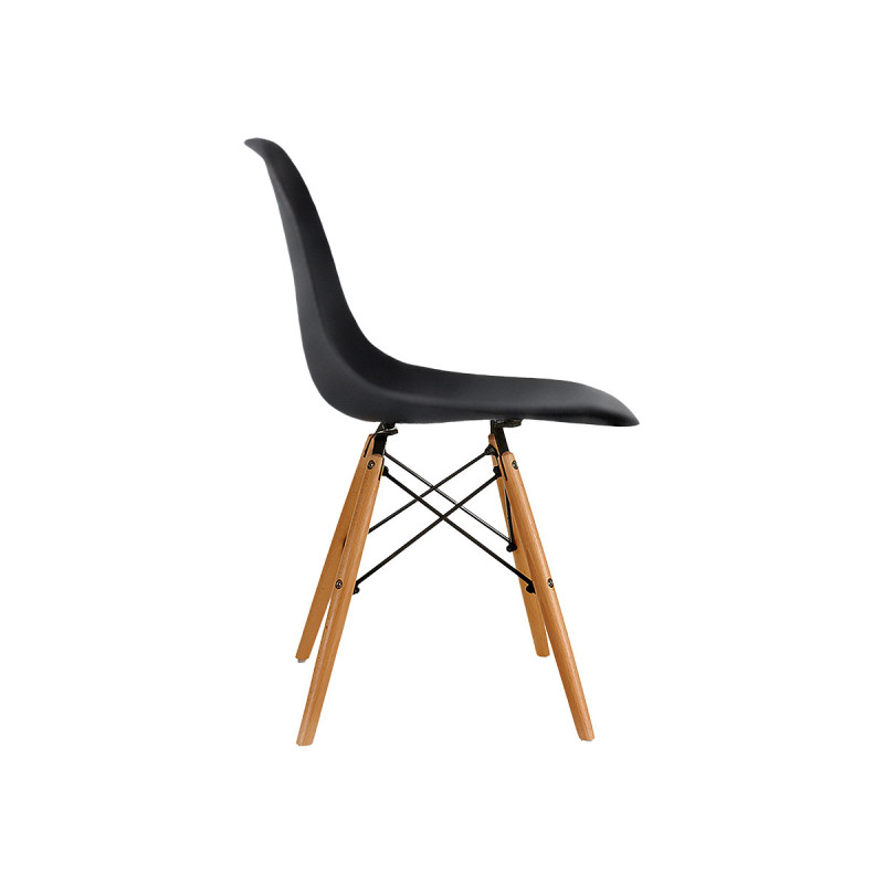 SILLA ASPAS DISEÑO NEGRA