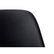 CHAISE À AILETTES DESIGN NOIRE
