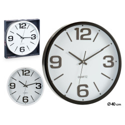 RELOGIO REDONDO 40CM LISO SORT BRANCO PR