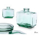 VASE EN VERRE RECYCLÉ RECTANGULAIRE 28 X 26 CM
