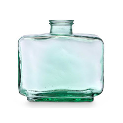 RECTANGULAR RECYCLED GLASS VASE 27 CM