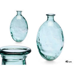 JARRA VIDRO RECICLADO RISCAS 26 D X 40 CM 12 L
