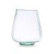 JARRON VIDRIO RECICLADO RAYADO 19,5 CM