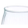 VASO VETRO RICICLATO RIGATO 15 D X 18 CM
