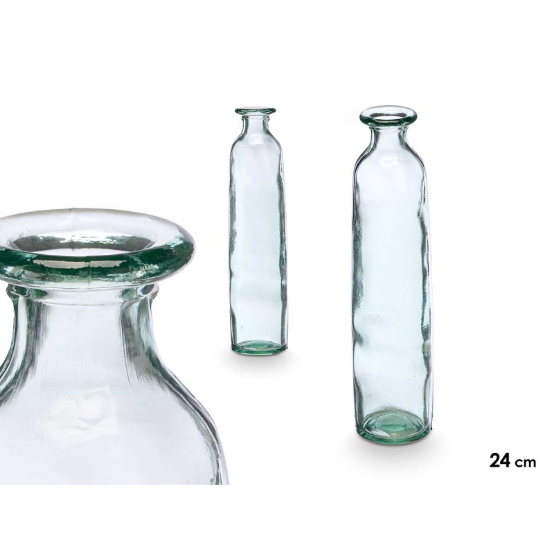 VASE POUR VIOLETTES EN VERRE RECYCLÉ 24,5 CM