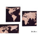 TOILE 28X28 CM MAPAMUNDI SET 2
