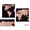 TELA 40X40 CM MAPPA DEL MONDO ASS 2