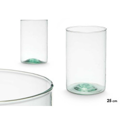 VASE EN VERRE RECYCLÉ CYLINDRE 17X25